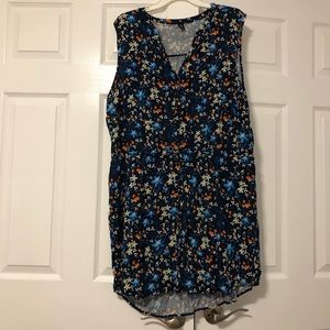 Gap Split Neck Dress with Pockets